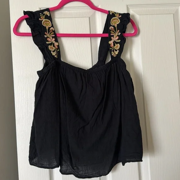 Embroidered-Strap Swing Top - Picture 7 of 7